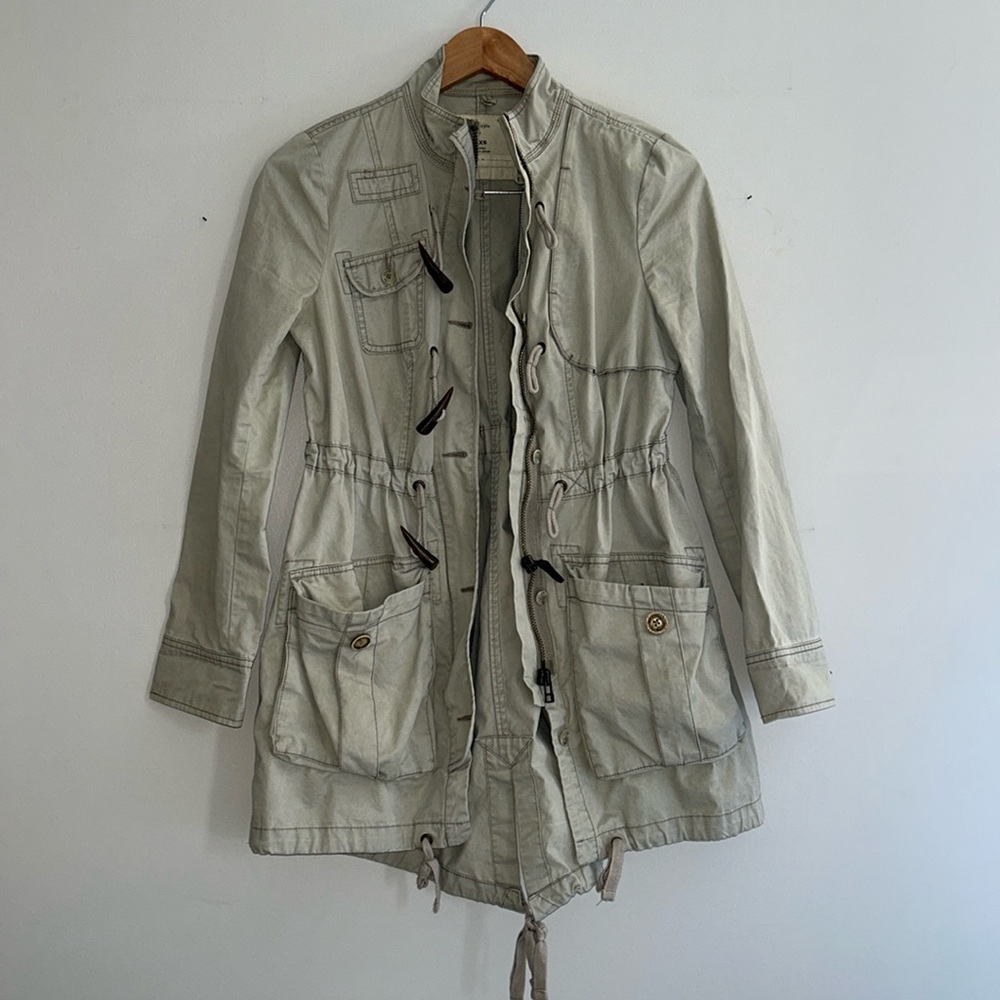 FREE PEOPLE Military Style Cargo Jacket
